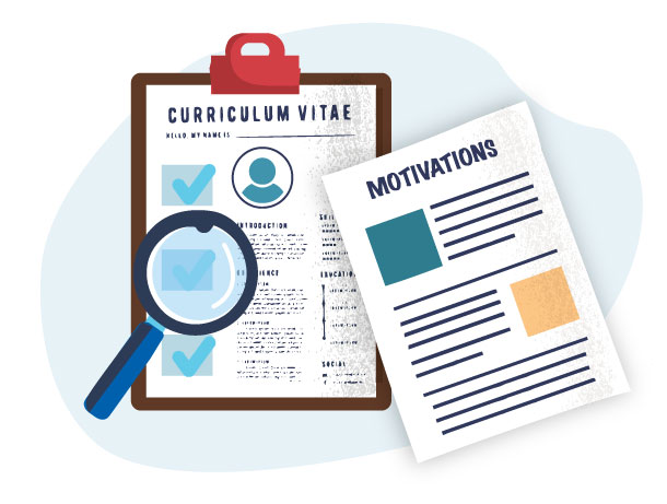 illustration cv et lettre de motivation